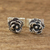 Sterling silver stud earrings, 'Humble Blossom' - Small Sterling SIlver Flower Stud Earrings (image 2) thumbail