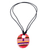 Porcelain pendant necklace, 'Sacapulas Stripes' - Adjustable Porcelain Pendant Necklace