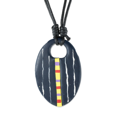 Hand Painted Pendant Necklace