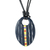 Porzellan-Anhänger-Halskette, „Quetzaltenango“ – handbemalte Anhänger-Halskette
