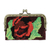 Beaded clutch handbag, 'A Crimson Rose' - Beaded Black Clutch Handbag with Crimson Rose Motif (image 2a) thumbail