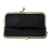 Perlenbesetzte Clutch-Handtasche - Perlenbesetzte schwarze Clutch-Handtasche mit Crimson Rose-Motiv