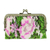 Beaded clutch handbag, 'A Pink Rose' - Beaded Clutch Purse with Pink Rose Motif (image 2c) thumbail