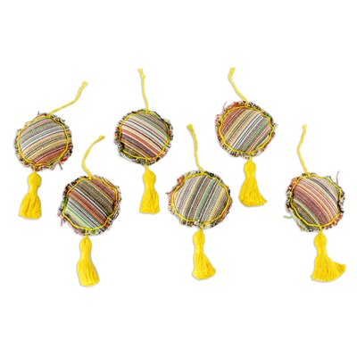 Central American Cotton Ornaments Set of 6