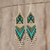 Wasserfall-Ohrringe mit Perlen, 'Santiago Kites' - Lange Perlen-Wasserfall-Ohrringe