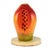 Wood napkin holder, 'Luscious Papaya' - Carved Wood Papaya Napkin Holder
