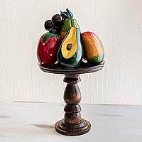 Wood fruit sculpture, Sweets of Summer