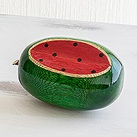 Featured review for Wood sculpture, Sweet Watermelon