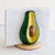 Wood napkin holder, 'Aguacate' - Guatemalan Pine Wood Avocado Napkin Holder thumbail