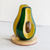 Wood napkin holder, 'Aguacate' - Guatemalan Pine Wood Avocado Napkin Holder (image 2b) thumbail