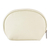 Leather cosmetics case, 'Luxe Life in Pale Beige' - Pale Beige Silk Lined Cosmetics Case (image 2c) thumbail
