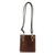 Unisex leather shoulder bag, 'Quest' - Unisex Small Brown Leather Shoulder Bag (image 2b) thumbail