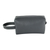 Leather toiletry case, 'Man of the World in Flint' - Hand Crafted Grey Leather Men's Toiletry Case (image 2a) thumbail