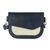 Leather shoulder bag, 'Practical Beauty' - Compact Navy and Ivory Leather Shoulder Bag (image 2a) thumbail