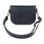 Leather shoulder bag, 'Practical Beauty' - Compact Navy and Ivory Leather Shoulder Bag (image 2d) thumbail