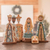 Wood nativity scene, 'A Midnight Clear' (7 pieces) - Nicaraguan 7-Piece Handcrafted Cedar Nativity Scene thumbail