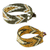 Perlenarmband-Freundschaftsarmbänder, „Banner in Gold“ (Paar) – Handbesetzte goldfarbene Freundschaftsarmbänder (Paar)