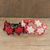 Beaded wristband friendship bracelets, 'Star Duo in Red' (pair) - Star-Themed Red Beaded Friendship Bracelets (Pair)