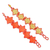 Perlenarmband-Freundschaftsarmbänder, (Paar) - Perlenbesetzte sternförmige Freundschaftsarmbänder in Orange (Paar)
