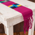 Camino de mesa de algodón - Camino de mesa magenta hecho a mano