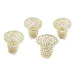 Natural fiber ornaments, 'Holiday Bells' (set of 4) - Handmade Natural Fiber Bell Ornaments (Set of 4)