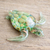 Art glass figurine, 'Leatherback Turtle' - Small Green Art Glass Turtle Sculpture (image 2c) thumbail