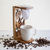 Soporte de café por goteo de un solo servicio de madera de teca, 'Jungle Sloth' - Soporte de café por goteo de madera de teca tallada a mano