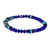 Agate beaded stretch bracelet, 'Bold Frontier' - Handmade Unisex Beaded Bracelet (image 2b) thumbail