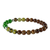 Agate beaded stretch bracelet, 'Woodland Trail' - Assorted Agate Gemstone Bead Bracelet (image 2b) thumbail