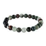 Agate beaded stretch bracelet, 'Colors of Costa Rica' - Multicolored Agate Beaded Stretch Bracelet