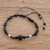Men's multi-gemstone beaded bracelet, 'Dark Horse' - Artisan Crafted Men's Gemstone Bracelet thumbail