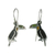 Sterling silver and enamel dangle earrings, 'Bright Toucan' - Enameled Sterling Silver Toucan Earrings thumbail