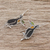 Sterling silver and enamel dangle earrings, 'Bright Toucan' - Enameled Sterling Silver Toucan Earrings (image 2b) thumbail