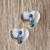 Sterling silver drop earrings, 'Take Heart' - Heart-Shaped Sterling Silver Earrings (image 2b) thumbail