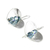 Sterling silver drop earrings, 'Take Heart' - Heart-Shaped Sterling Silver Earrings (image 2c) thumbail