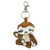 Leather key fob, 'Sly Sloth' - Key Fob of Brown Sloth in Leather thumbail