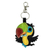 Leather key fob, 'Bright Toucan' - Handmade Colorful Leather Toucan Key Fob thumbail