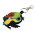 Leather key fob, 'Bright Toucan' - Handmade Colorful Leather Toucan Key Fob (image 2b) thumbail