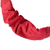 Cotton macrame headband, 'Scarlet Knots' - Hand Crafted Macrame Headband in Red