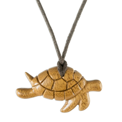 Hand Carved Turtle Necklace