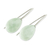 Jade drop earrings, 'Jupiter Rain in Green' - Light Green Jade and Sterling Silver Drop Earrings (image 2c) thumbail