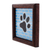 Glass mosaic wall plaque, 'Four-legged Love' - Stained Glass And Wood Dog Paw Wall Plaque From Costa Rica (image 2b) thumbail