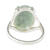 Jade cocktail ring, 'Delicate Green' - Sterling and Jade Cabochon Ring (image 2d) thumbail