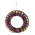 Cotton wreath, 'Thank You God' - Hand-Loomed Cotton Worry Doll Wreath From Guatemala (image 2a) thumbail