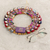 Cotton wreath, 'Thank You God' - Hand-Loomed Cotton Worry Doll Wreath From Guatemala (image 2b) thumbail