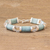 Jade link bracelet, 'Splendid Maya' - Link Bracelet with Guatemalan Jade (image 2) thumbail