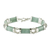 Jade link bracelet, 'Splendid Maya' - Link Bracelet with Guatemalan Jade thumbail