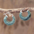 Jade hoop earrings, 'Zacapa Forest' - Green Jade Hoop Earrings (image 2) thumbail