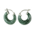Jade hoop earrings, 'Zacapa Forest' - Green Jade Hoop Earrings thumbail