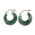 Jade hoop earrings, 'Zacapa Forest' - Green Jade Hoop Earrings (image 2b) thumbail